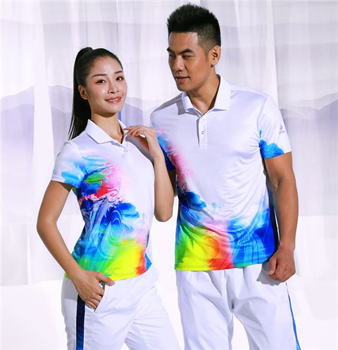中国风龙凤系列春夏新款男女运动短袖t恤88347/88348订购订做